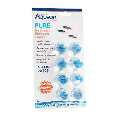 Aqueon PURE Live Beneficial Bacteria 8 Pack, 6ea/30 gal
