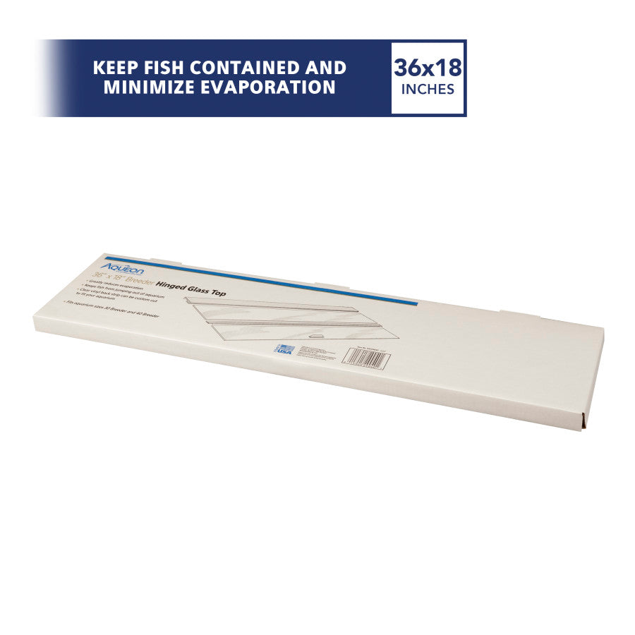 Aqueon Hinged Glass Tops 1 Pack, 1ea/36 X 18 in Breeder