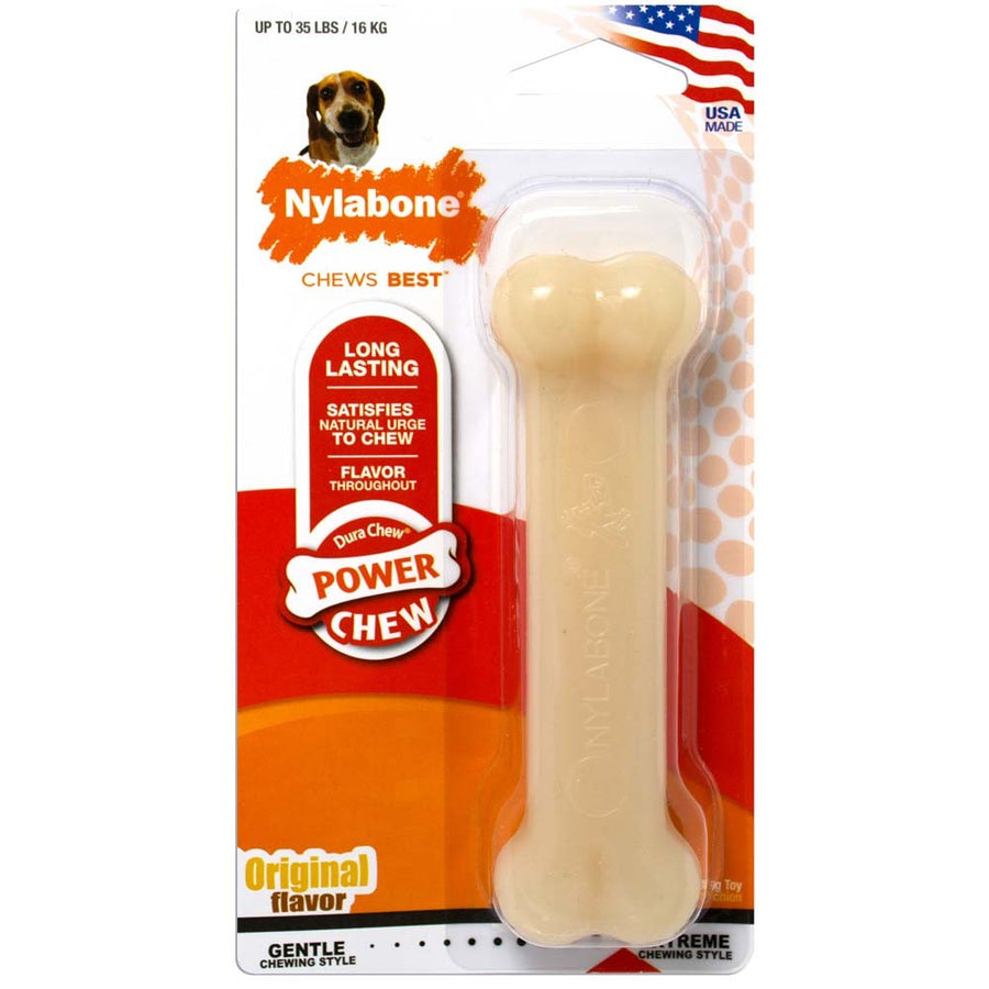 Nylabone Power Chew Dog Toy Original, 1ea/Medium/Wolf Up To 35 Lbs. 1 ct