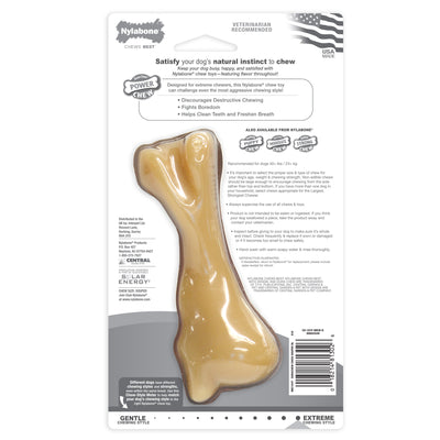 Nylabone Power Chew Femur Bone BIG Dog Chew Toy Chicken, 1ea/XXL/Monster 50 Lbs. 1 ct