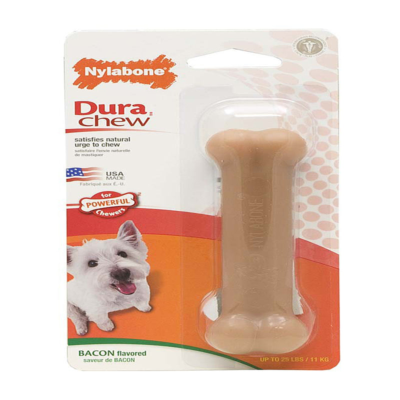Nylabone Power Chew Dog Toy Bacon, 1ea/SMall/Regular Up To 25 Ibs. 1 ct
