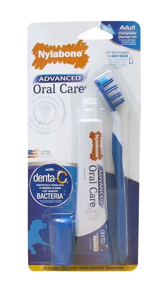 Nylabone Advanced Oral Care Dog Dental Kit Original, 1ea/2.5 oz 3 ct