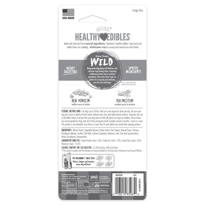 Nylabone Healthy Edibles WILD AllNatural Long Lasting Chew Treats Venison, 1ea/Large/Giant Up To 50 Lbs. 1 ct