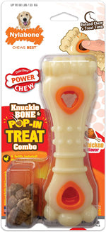 Nylabone Puppy Power Chew Souper Bone PopIn Puppy Treat Toy Combo Chicken, 1ea/XS/Petite Up To 15 Lbs. 1 ct