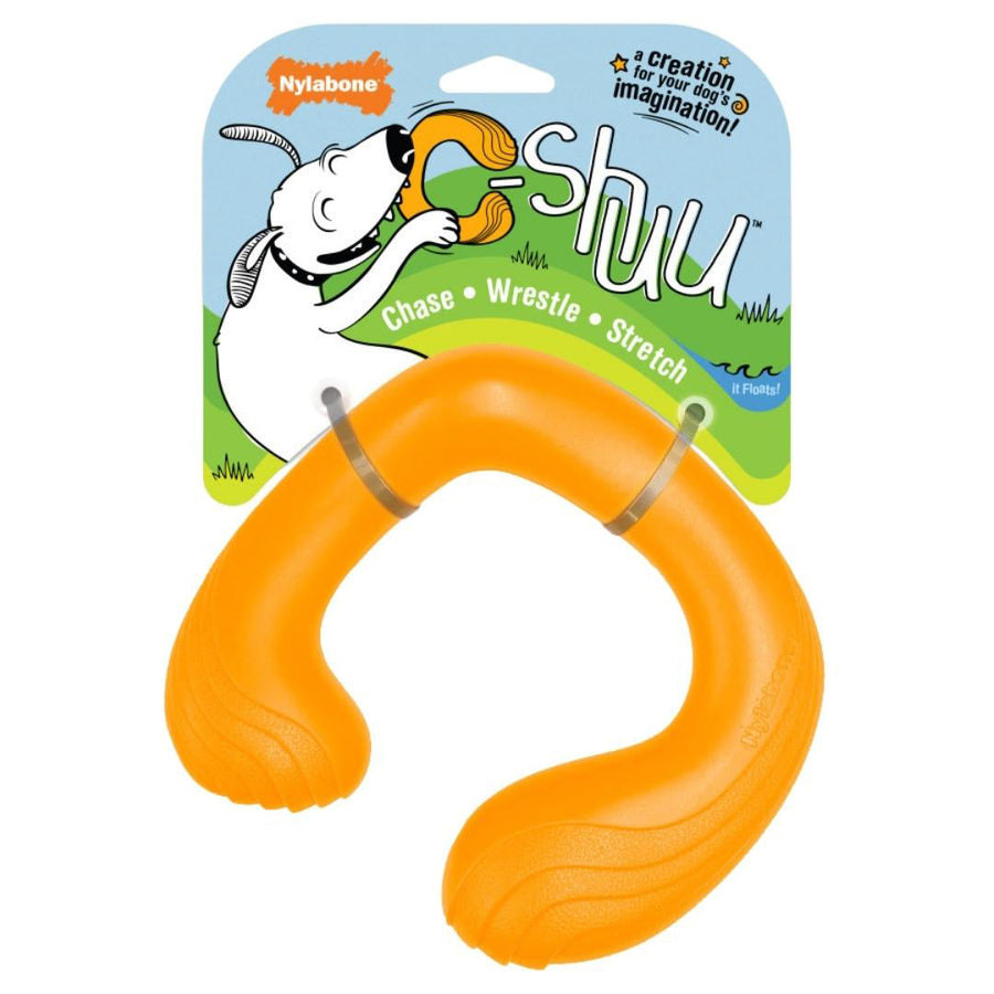 Nylabone Creative Play CShuu Dog Chase Toy Orange, 1ea/Large/Giant Up To 50 Lbs. 1 ct