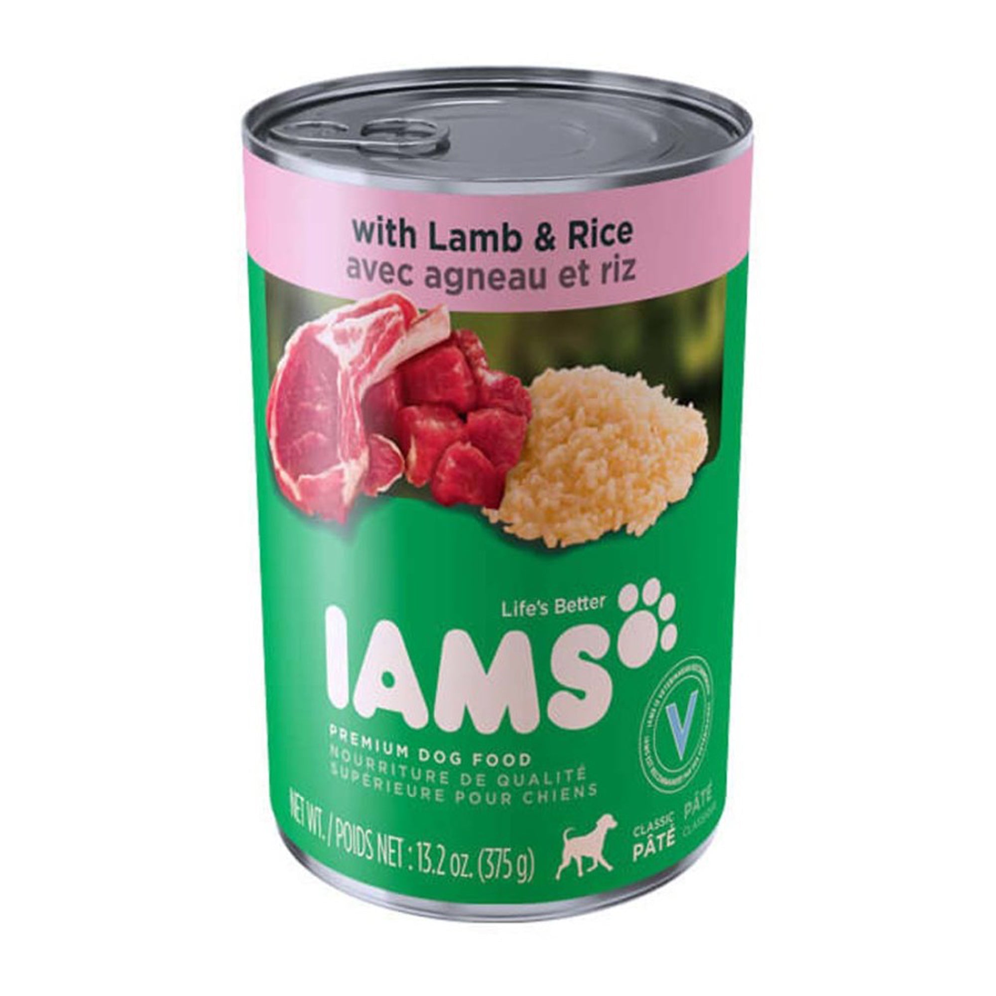 IAMS Proactive Health Paté Adult Wet Dog Food Pate w/Lamb & Rice 13.2oz