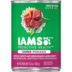IAMS Proactive Health Chunks Adult Wet Dog Food Beef, Rice, Carrots & Green Beans in Gravy 12.3oz