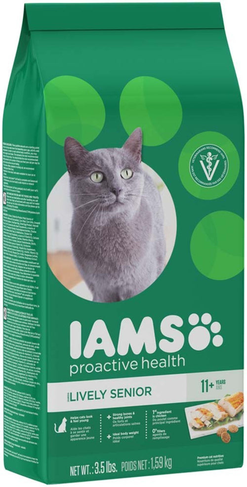 IAMS Proactive Health Senior Dry Cat Food Chicken 3.5lb