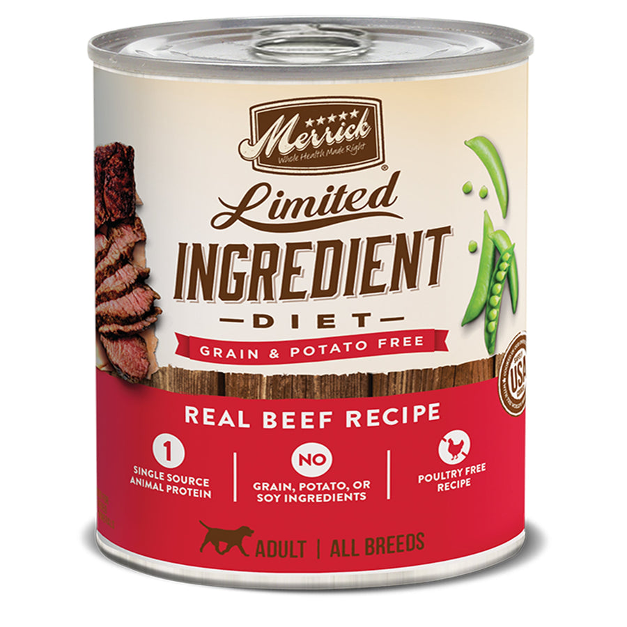 Merrick Dog Limited Ingredient Grain Free Beef 12.7oz.
