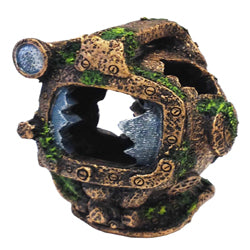 Penn-Plax Diving Helmet Aquarium Ornament Brown 1ea/5.75 in, SM