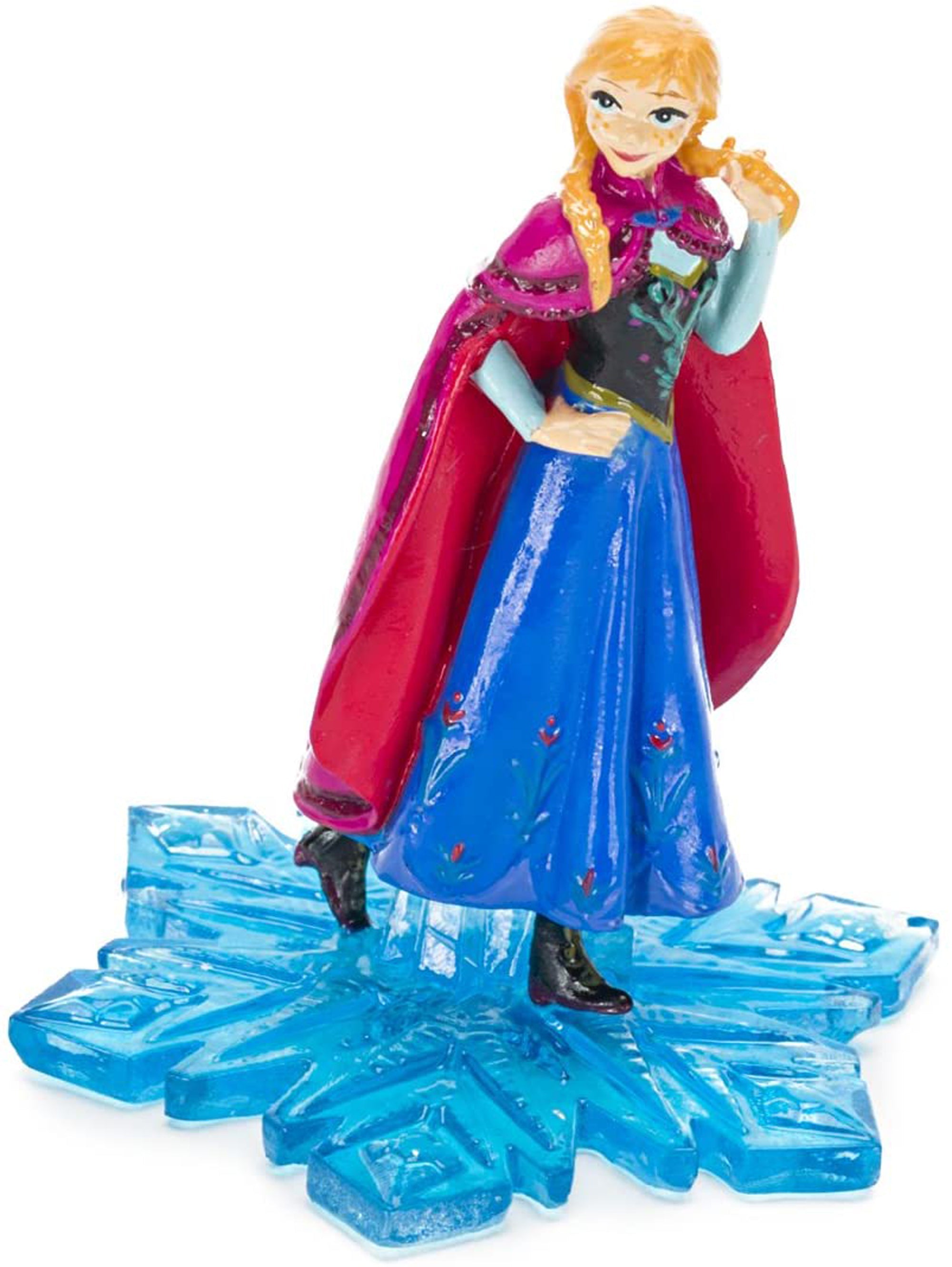Disney Frozen Anna Resin Ornament Blue/Pink 1ea/2.5 in, Mini