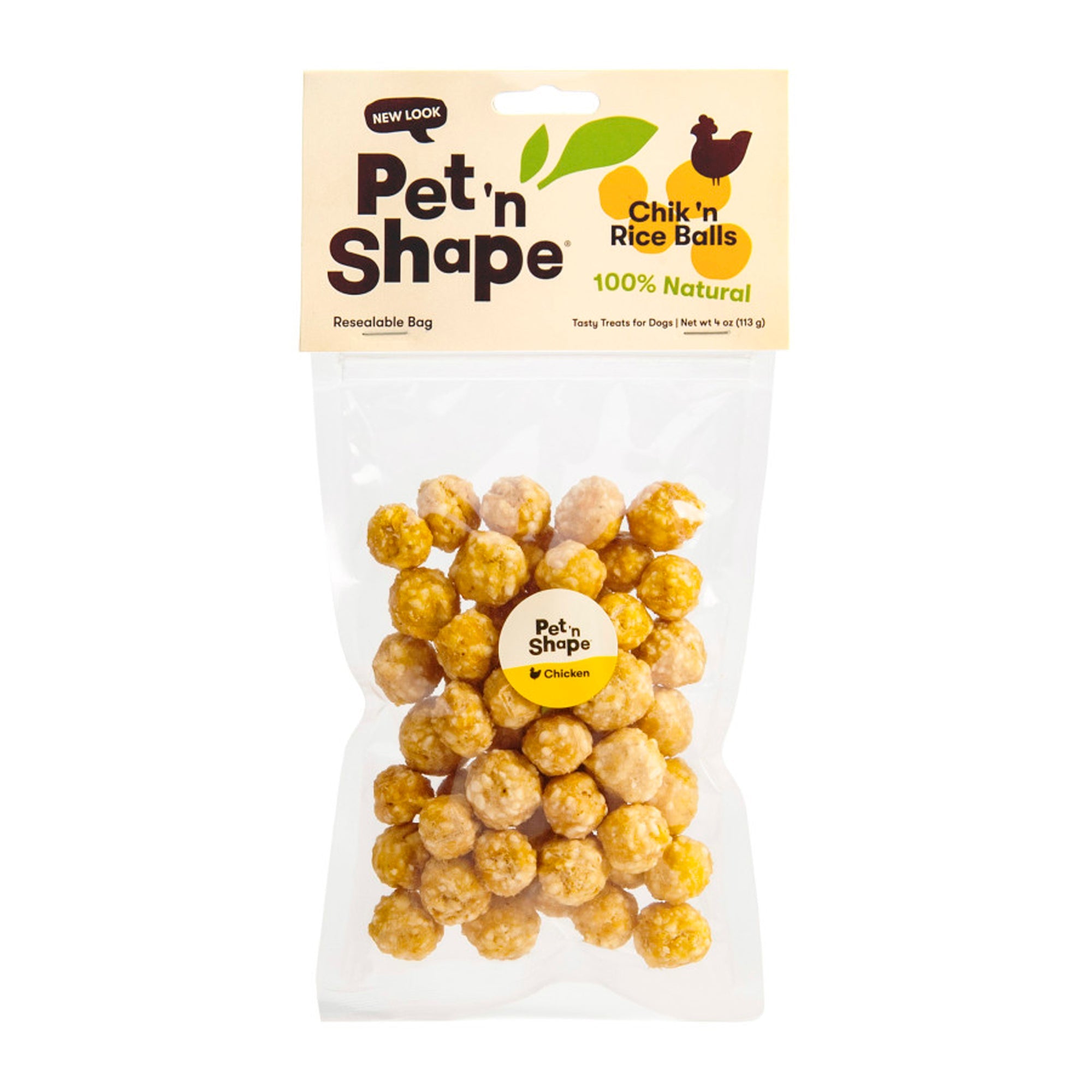 Pet 'N Shape Chik 'n Rice Balls Dog Treats 1ea/4 oz