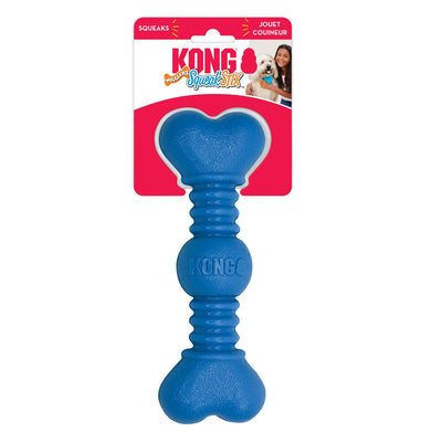 KONG SqueakStix Wigglerz Dog Toy Blue MD (2 pack)