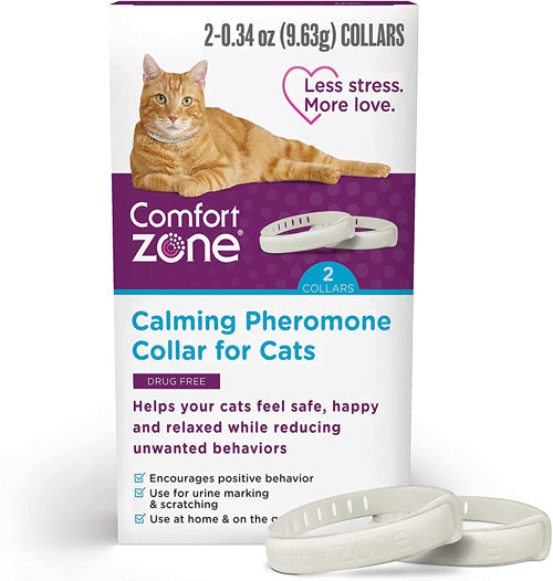Comfort Zone Comfort Zone Cat Calming Collar White, 1ea/Single pk