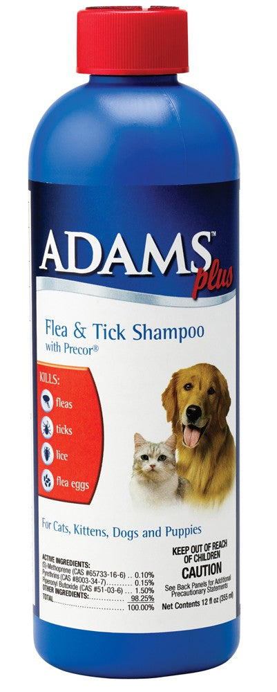 Adams Plus Flea Tick Shampoo with Precor 1ea/12 oz