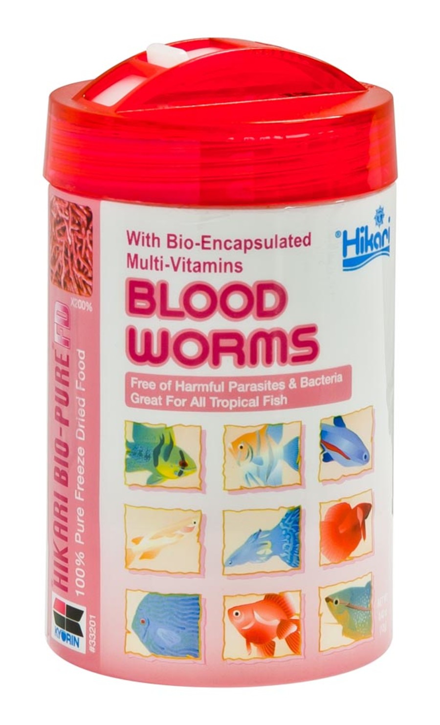 Hikari USA BioPure Bloodworms Freeze Dried Fish Food 1ea/0.42 oz
