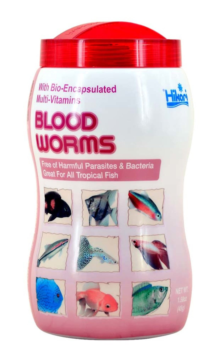 Hikari USA BioPure Bloodworms Freeze Dried Fish Food 1ea/1.58 oz