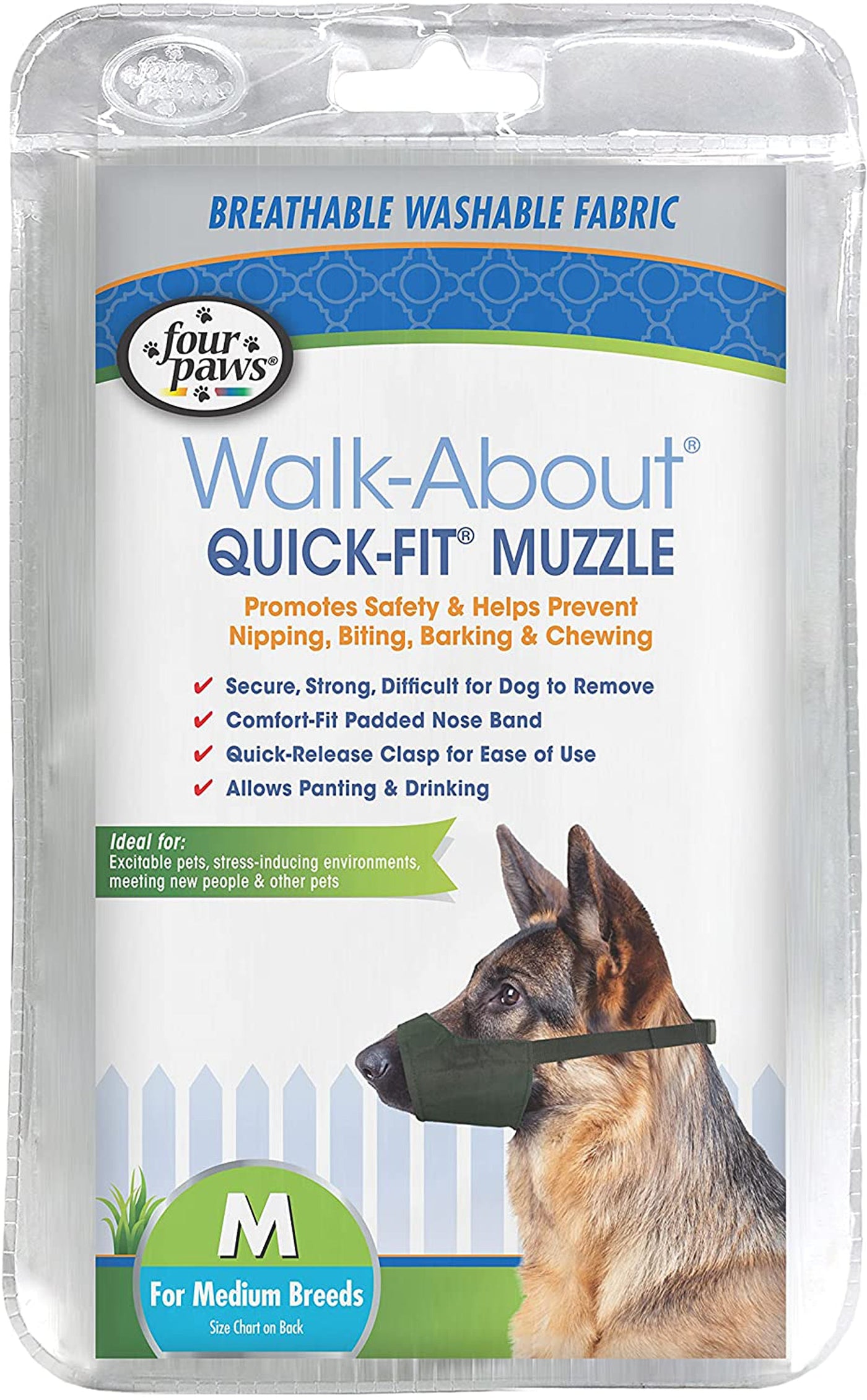 Four Paws QuickFit Dog Muzzle 1ea/Medium 1 ct