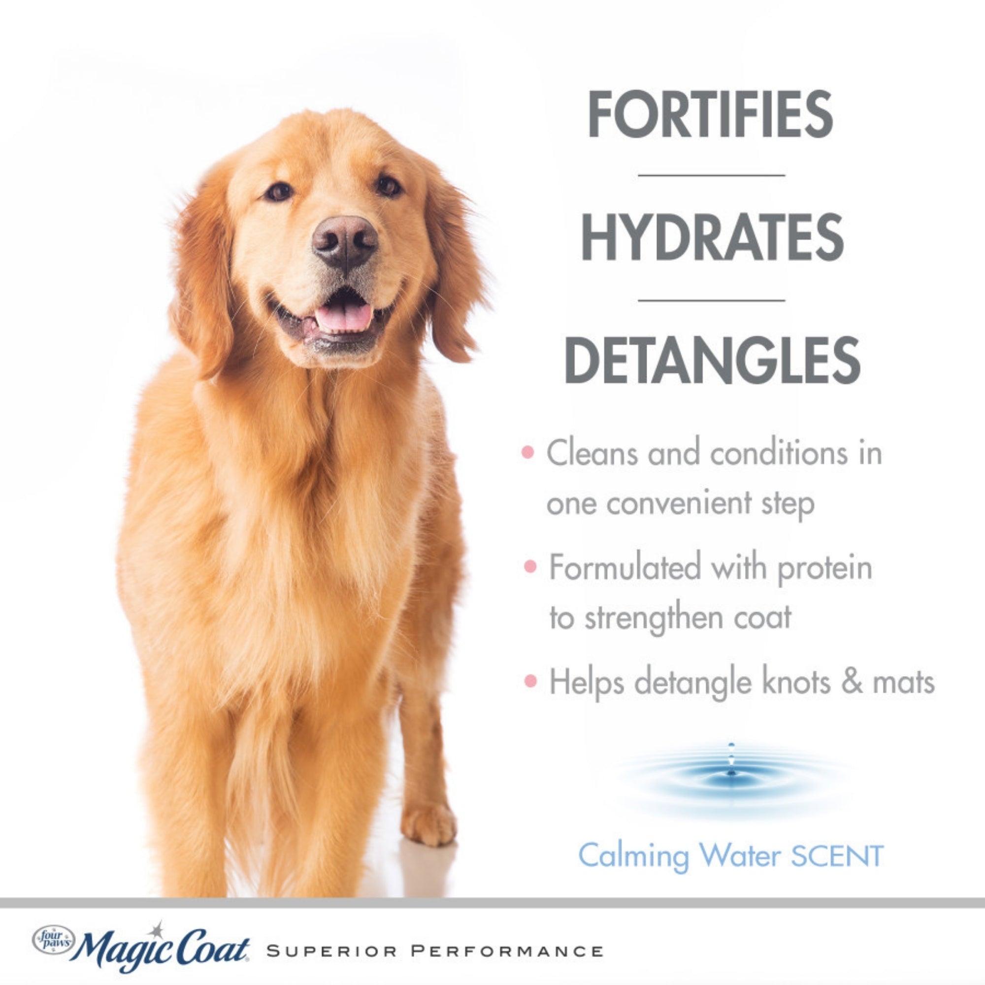 Four Paws Magic Coat Cleanse Conditions 2in1 Dog Shampoo and Conditioner Calming Water, 1ea/16 oz 1 ct