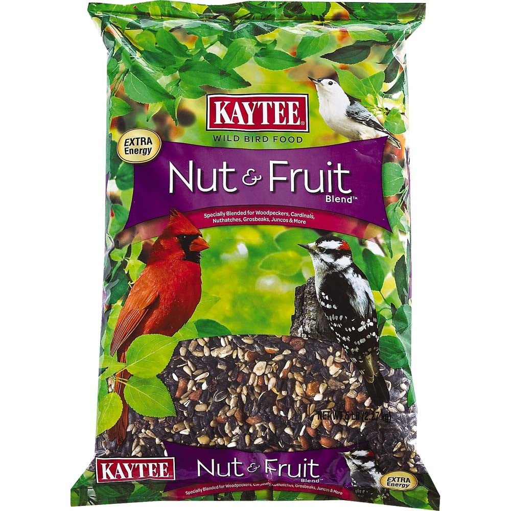 Kaytee Nut Fruit Blend, Wild Bird Food Bag, 1ea/5 lb