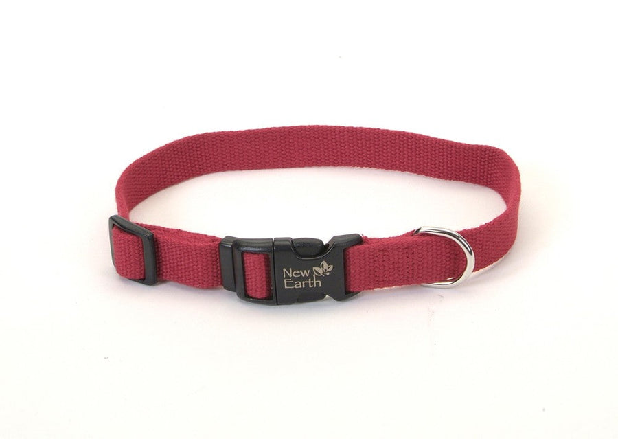 Earth Soy Adjustable Dog Collar Cranberry 1ea/5/8 In X 8-12 in