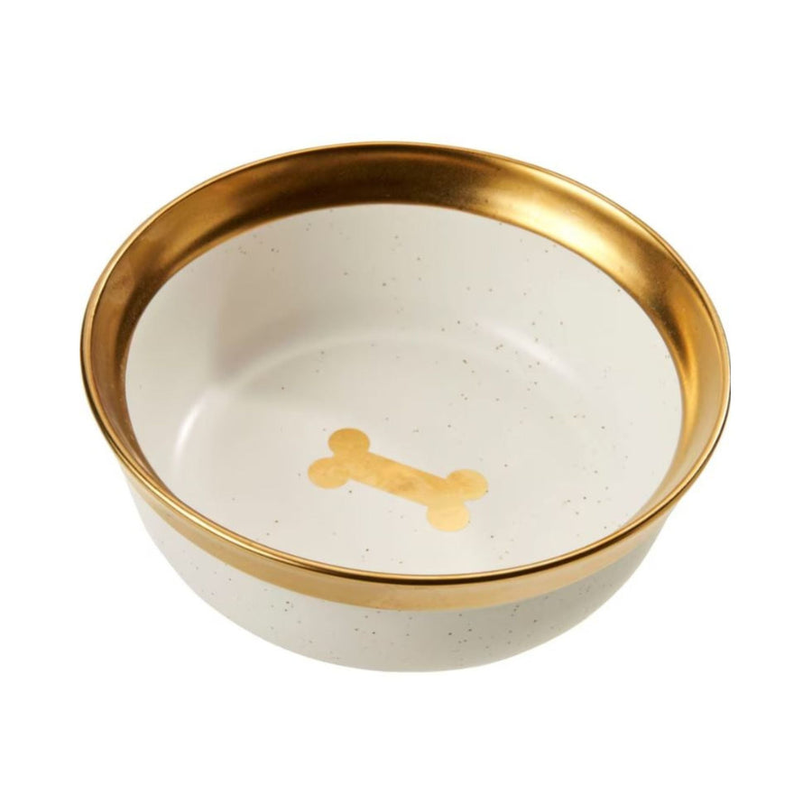 Spot Malibu Dog Dish Gold, 1ea/7 in