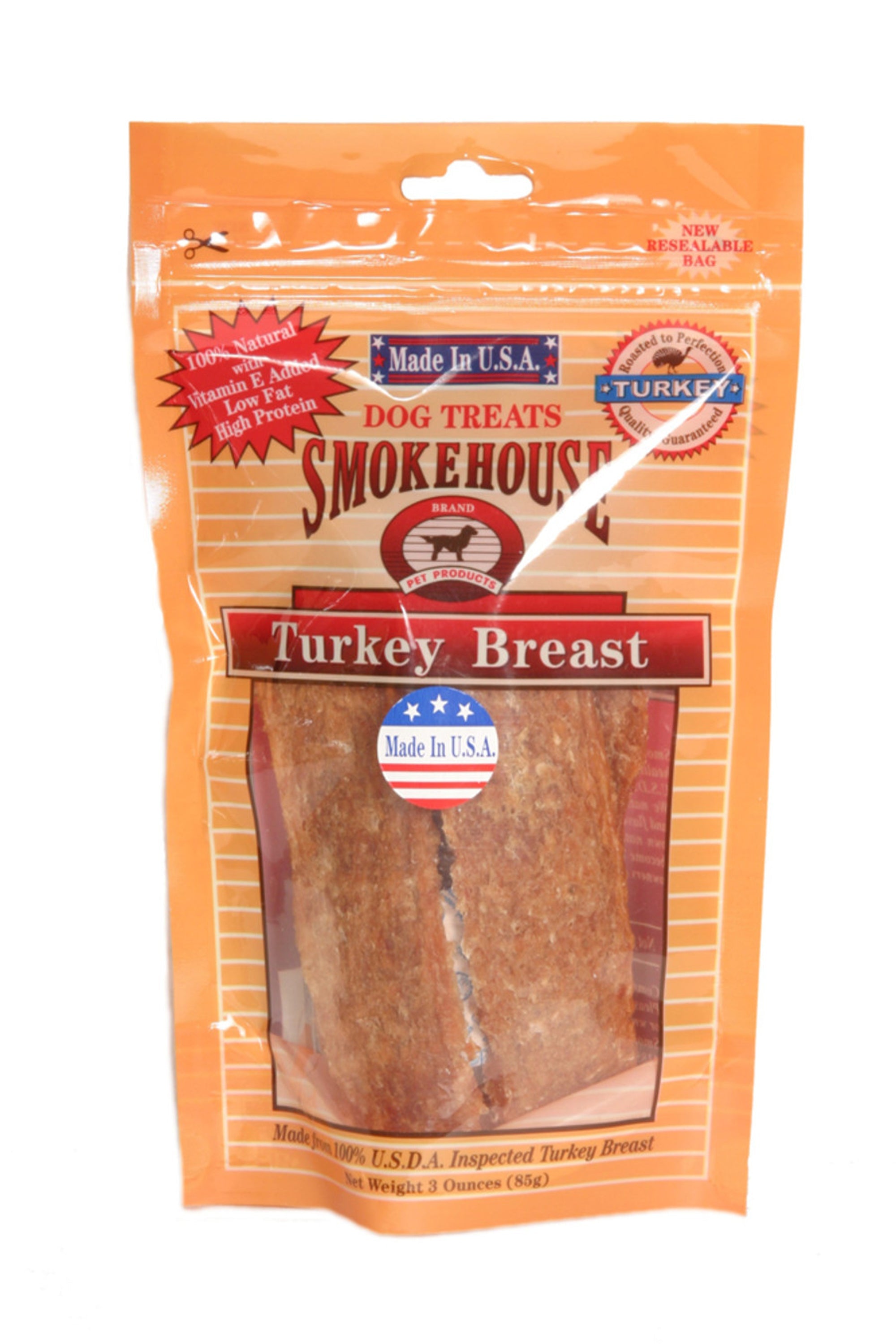 Smokehouse USA Made Turkey Breast Dog Treat 1ea/3 oz