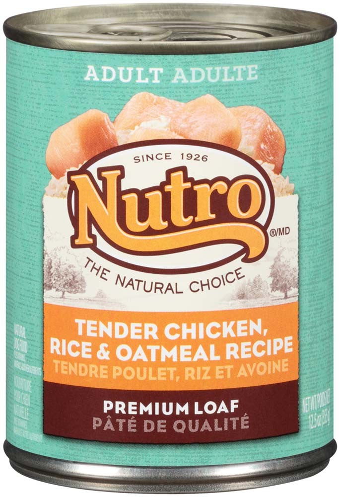 Nutro Products Premium Loaf Adult Wet Dog Food Chicken, Potato, Carrot & Pea 12.5oz 12pk