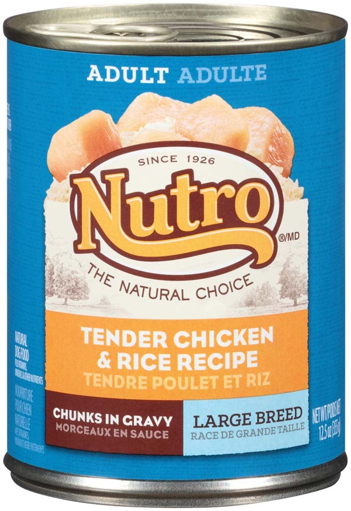 Nutro Products Large Breed Adult Wet Dog Food Chunky Chicken & Turkey Stew 12.5oz (Case of 12)