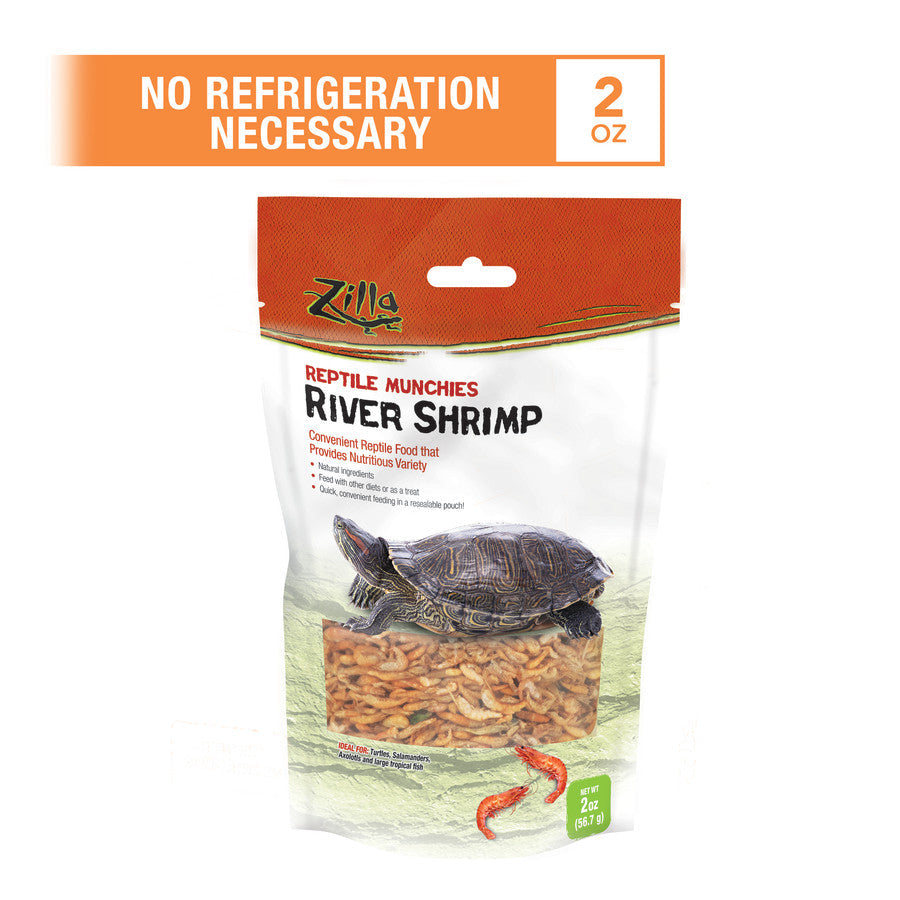 Zilla Reptile Munchies River Shrimp 1ea/2 oz