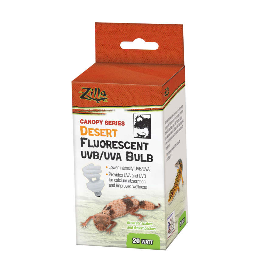 Zilla Canopy Series Fluorescent UVB/UVA Bulbs Desert, 1ea/20 W