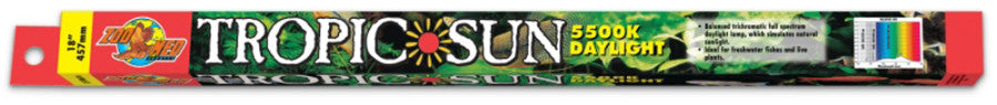 Zoo Med Tropic Sun 5500K Daylight T8 Lamp White, 1ea/18 in
