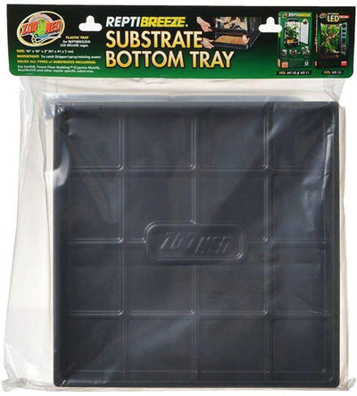 Zoo Med ReptiBreeze Substrate Bottom Tray Black, 1ea/16 In X 16 in