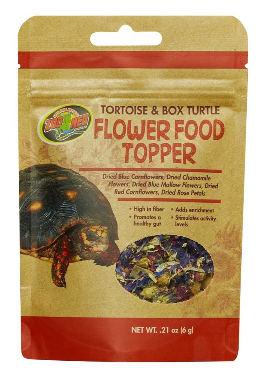 Zoo Med Tortoise Box Turtle Flower Food Topper 1ea/0.21 oz
