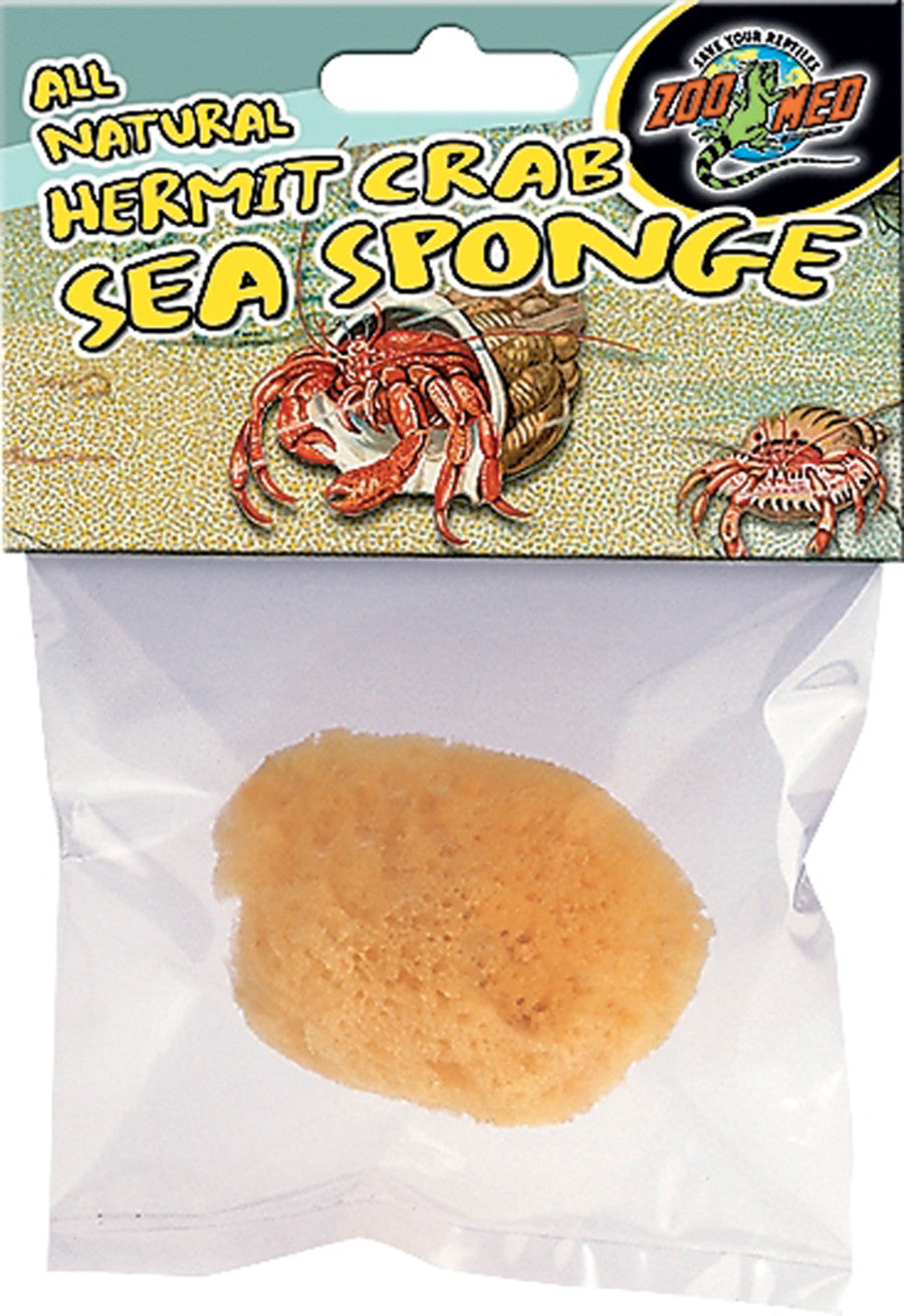 Zoo Med All Natural Hermit Crab Sea Sponge Yellow, 1ea/1 ct