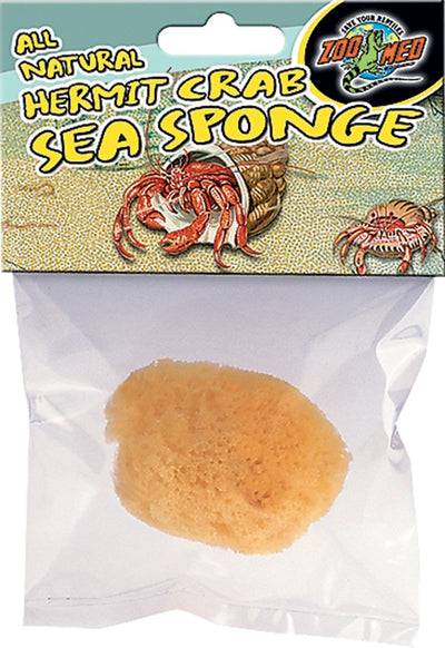 Zoo Med All Natural Hermit Crab Sea Sponge Yellow, 1ea/1 ct