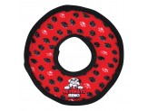 Tuffy Ultimate Ring Durable Dog Toy Red Paw, 1ea/11 in