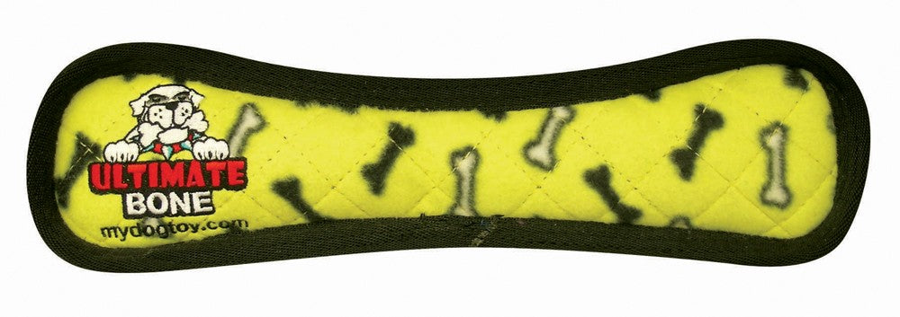 Tuffy Ultimate Bone Durable Dog Toy Yellow Bone, 1ea/13 in