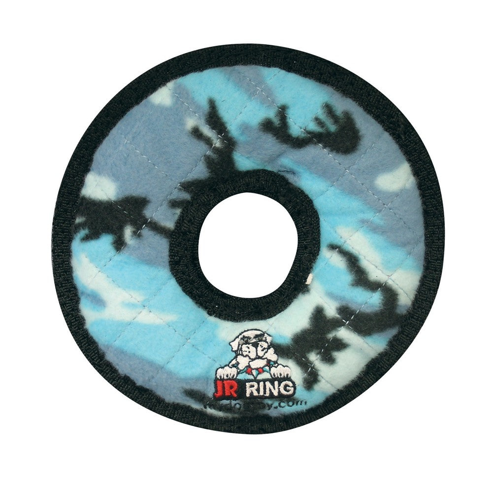 Tuffy Jr Ring Durable Dog Toy Blue Camo, 1ea/7 in