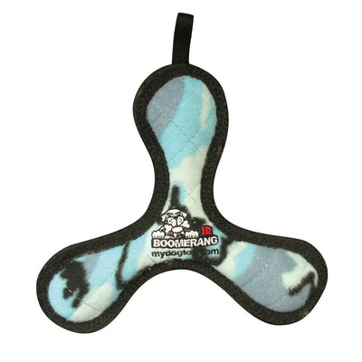 Tuffy Jr Boomerang Durable Dog Toy Blue Camo, 1ea/8 in