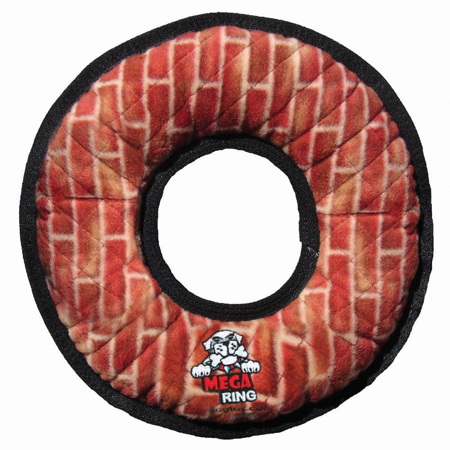 Tuffy Mega Ring Durable Dog Toy Red, 1ea/13 in