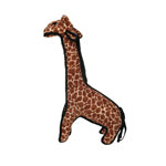 Tuffy Zoo Giraffe Durable Dog Toy Brown, 1ea/23 in