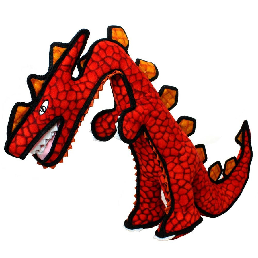 Tuffy Dinosaur Destructosaurus Durable Dog Toy Red, 1ea/28 in, Regular
