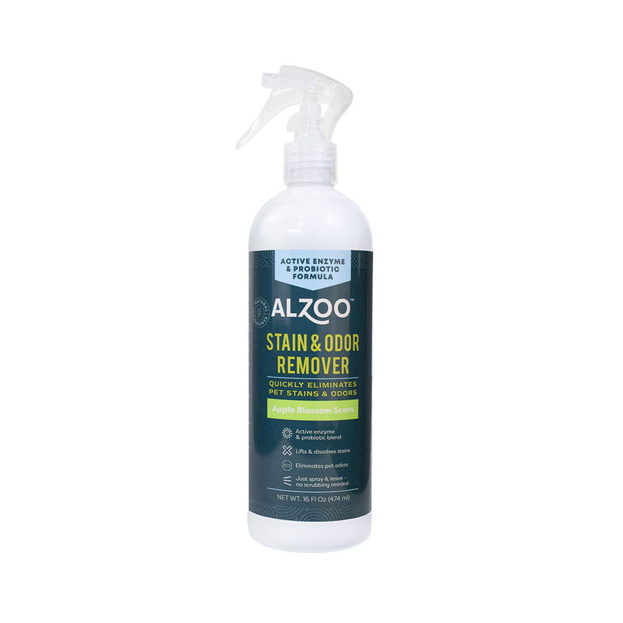 Alzoo Stain & Odor Remover Spray Apple Blossom 16oz.