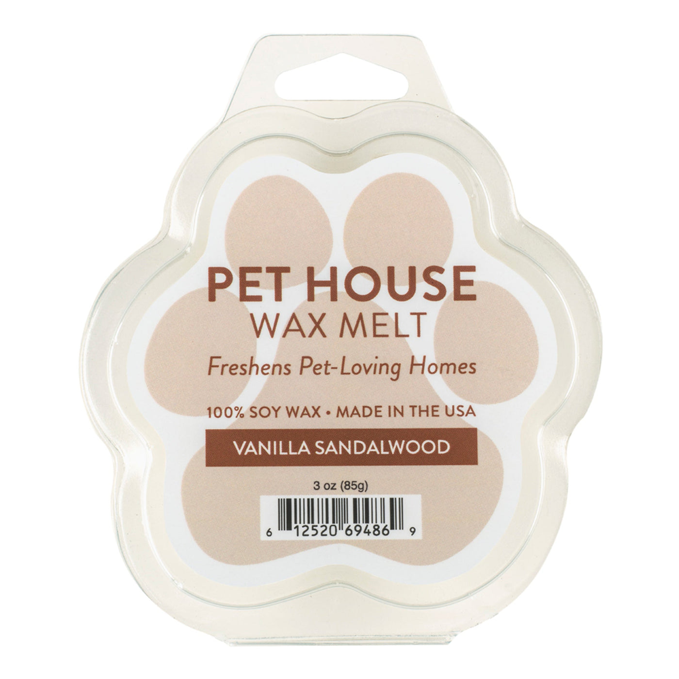 Pet House Candle Wax Melt Vanilla Sandlewood Case of 12