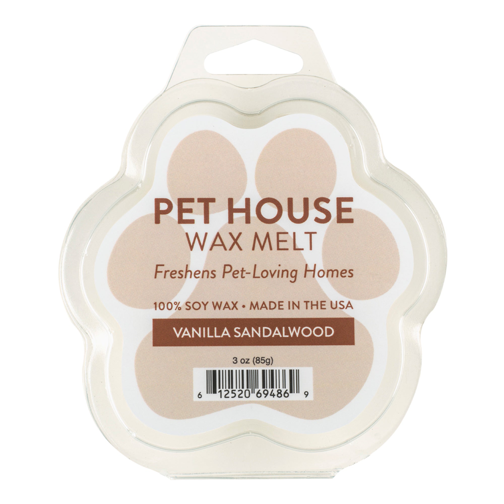 Pet House Candle Wax Melt Vanilla Sandlewood Case of 12