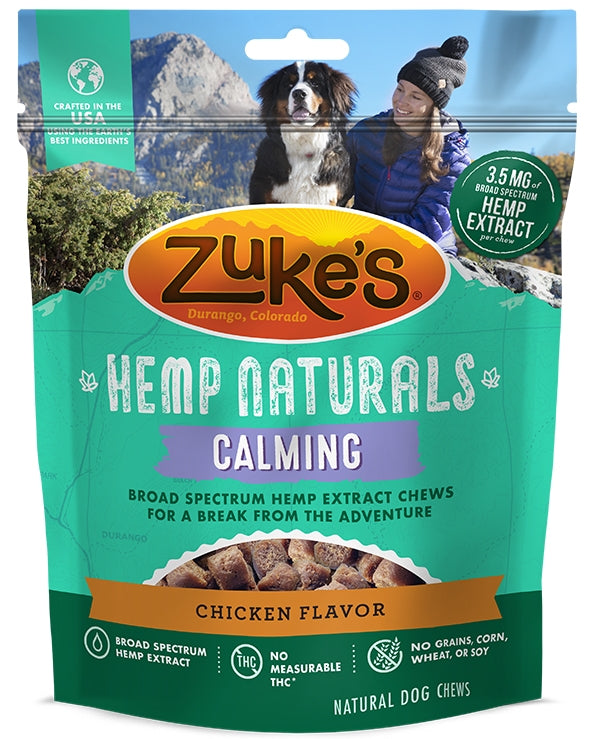 Zukes Dog Hemp Naturals Calm Grain Free Chicken 5oz.