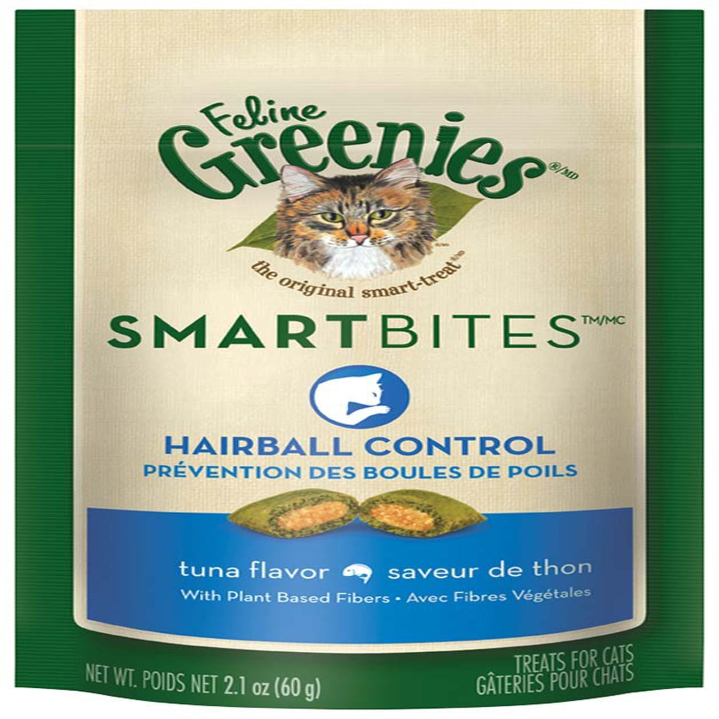 Greenies Feline SmartBites Healthy Indoor Cat Treats Tuna, 1ea/2.1 oz