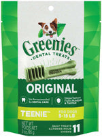 Greenies Dog Dental Treats Teenie, Original, 1ea/3 oz, 11 ct