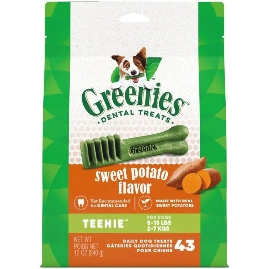Greenies Dog Dental Treats Teenie, Sweet Potato, 1ea/12 oz, 43 ct
